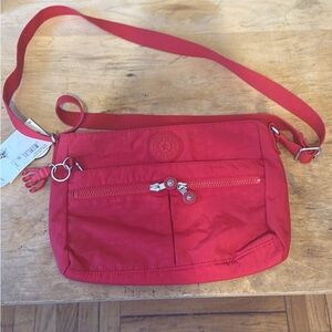 Kipling Vibrant Red Crossbody Bag